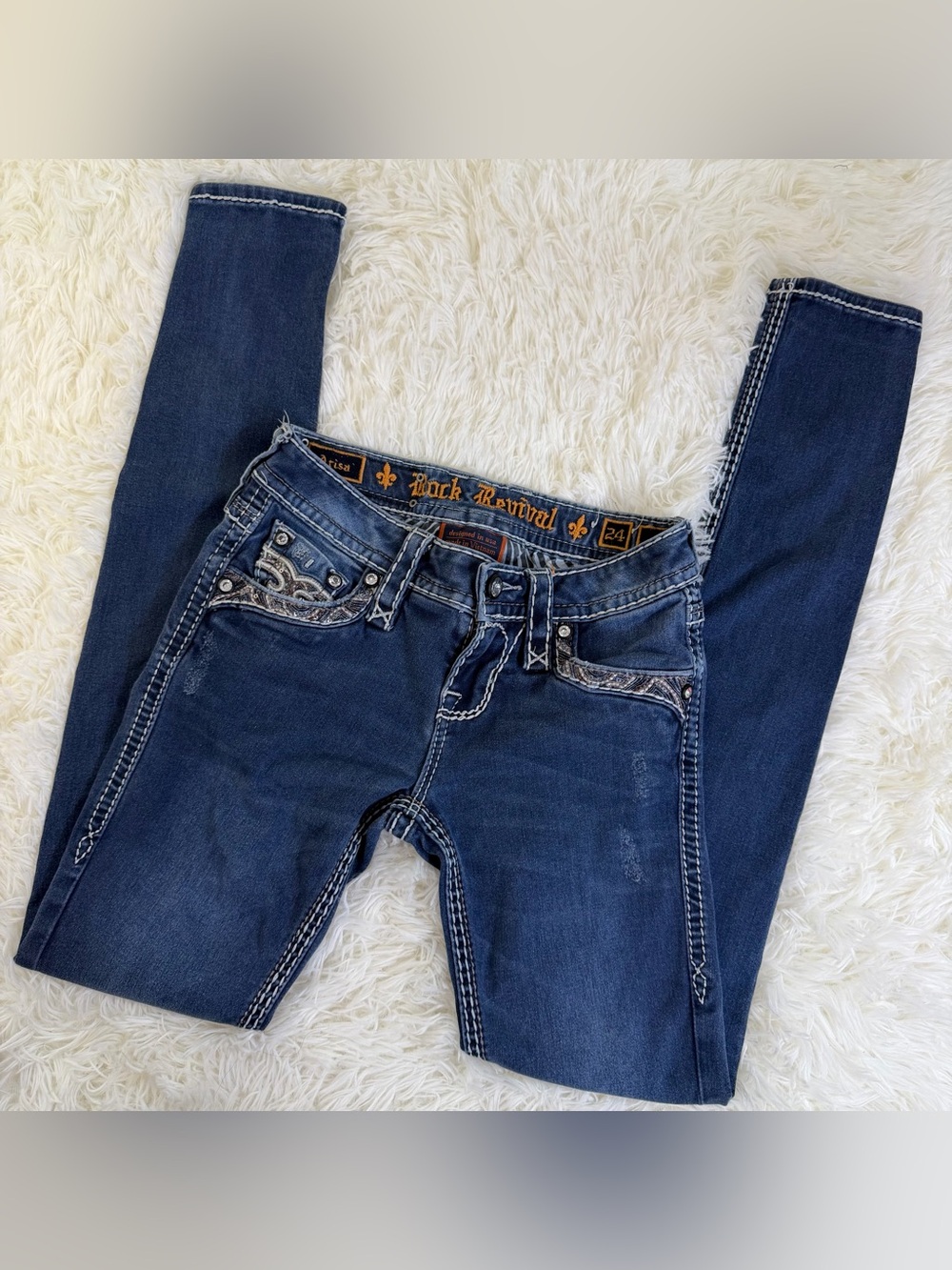 Rock Revival Dark Blue Skinny Jeans
